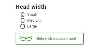 Glasses width